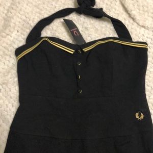 Fred Perry Amy Winehouse halter dress BNWT